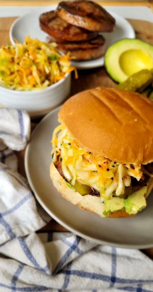 Asian Slaw Pork Burgers