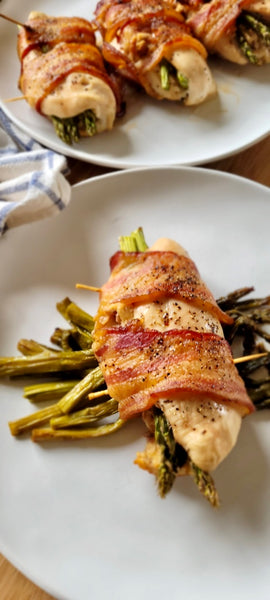 Asparagus Goat Cheese Stuffed Chicken Breasts