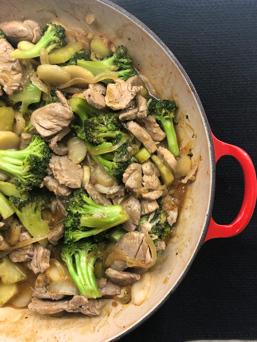 Gingery Pork & Broccoli Stir-Fry